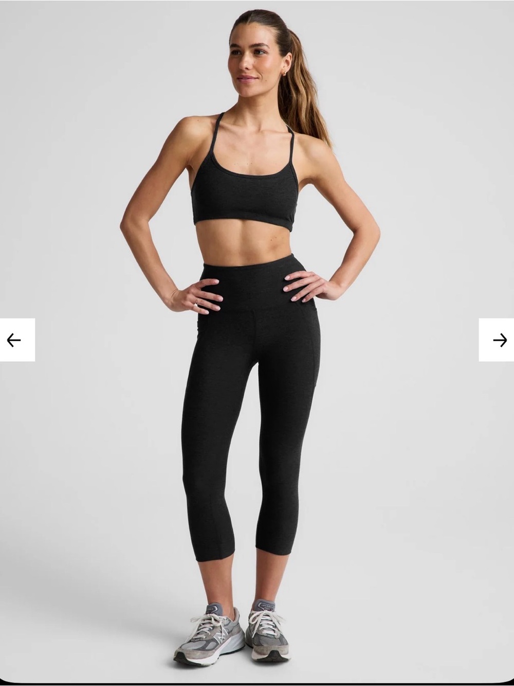 Lot of 2- Beyond Yoga Out Of Pocket High Waisted Capri Legging Size M